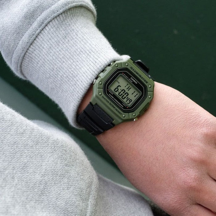 ZEGAREK MĘSKI CASIO W-218H-3A + BOX-5