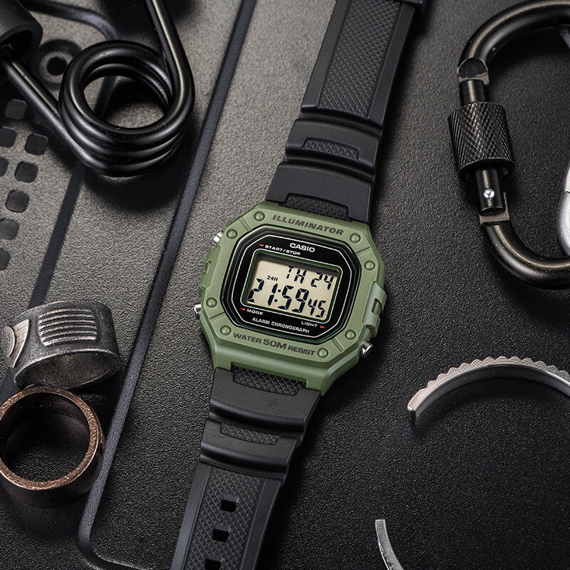 ZEGAREK MĘSKI CASIO W-218H-3A + BOX-3