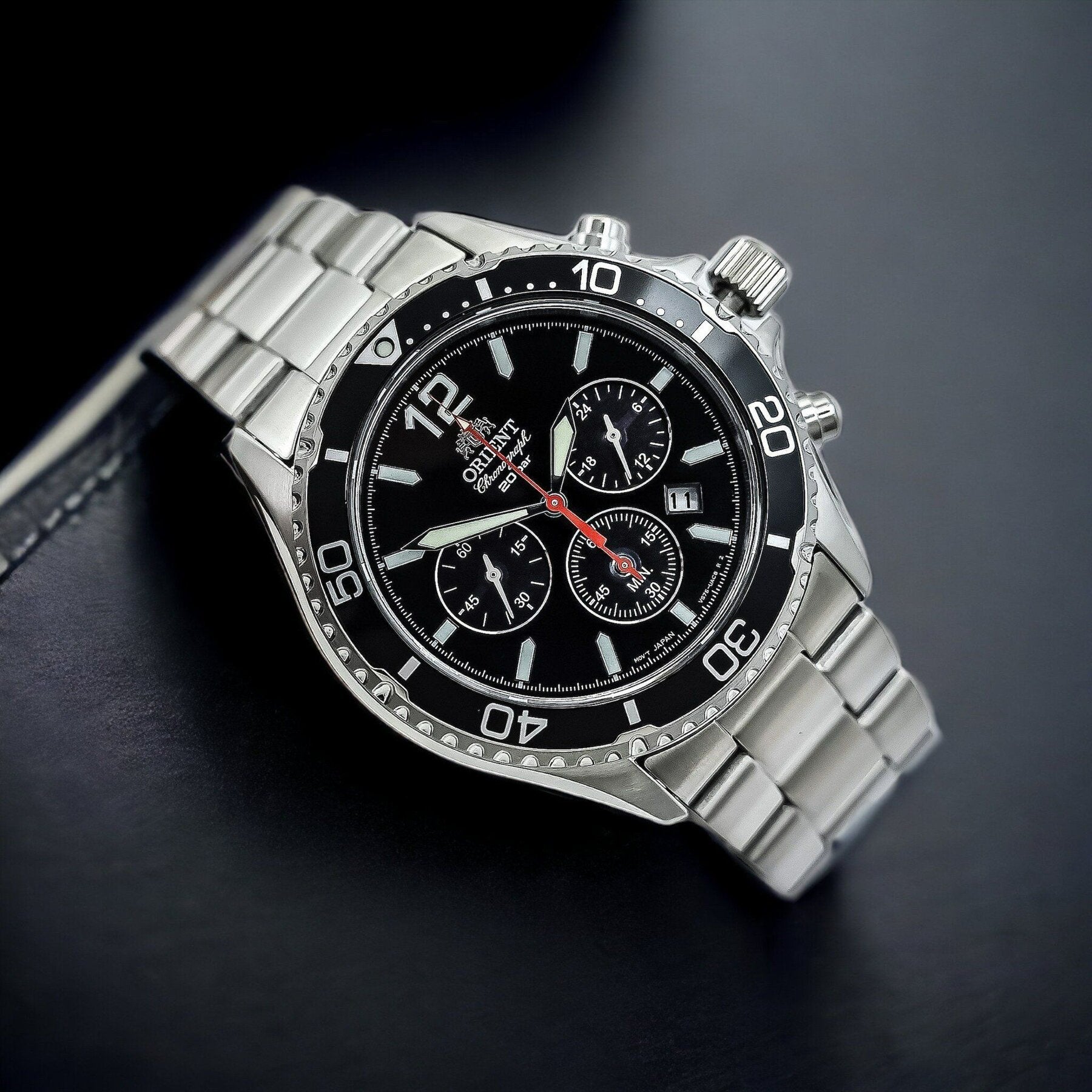Zegarek Męski Orient Sports Solar Chronograph RA-TX0202B10B + BOX-4