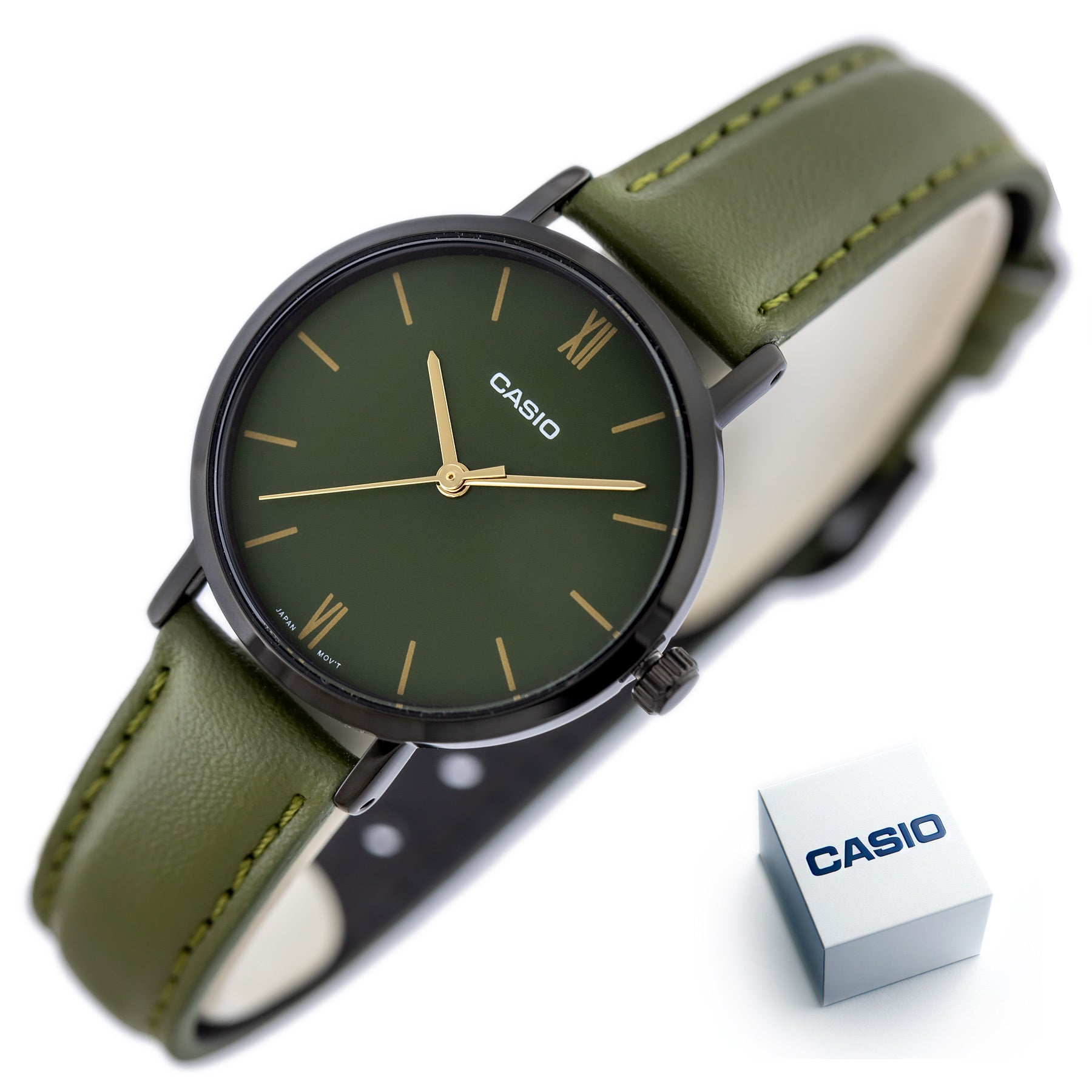 ZEGAREK DAMSKI CASIO LTP-VT02BL-3A KLASYKA + BOX-9