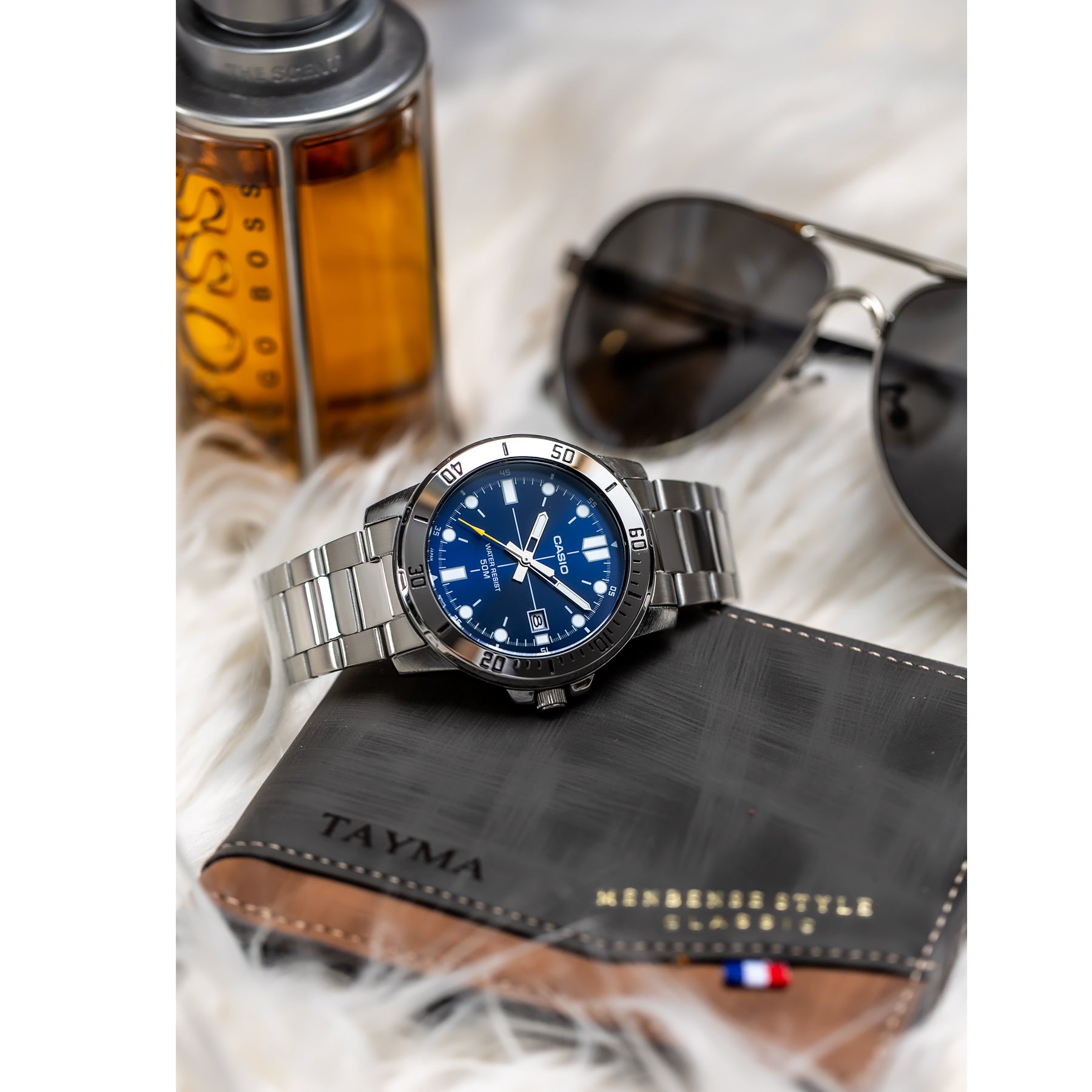 ZEGAREK MĘSKI CASIO MTP-VD01D-2E (zd185c) + BOX-4