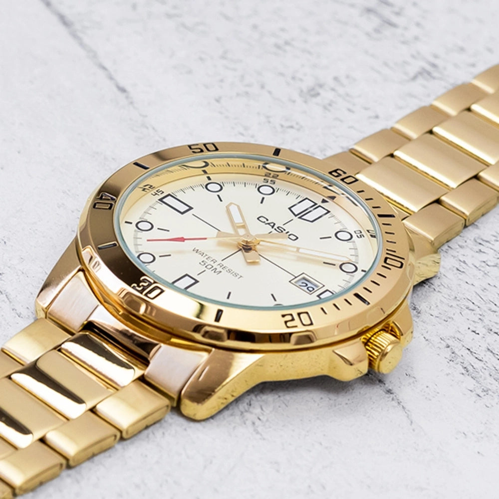 ZEGAREK MĘSKI CASIO MTP-VD01G-9E (zd185d) + BOX-5