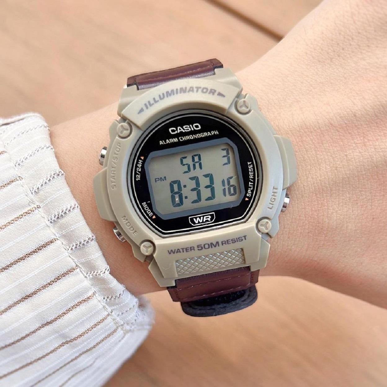 ZEGAREK MĘSKI CASIO W-219HB-5A + BOX-3