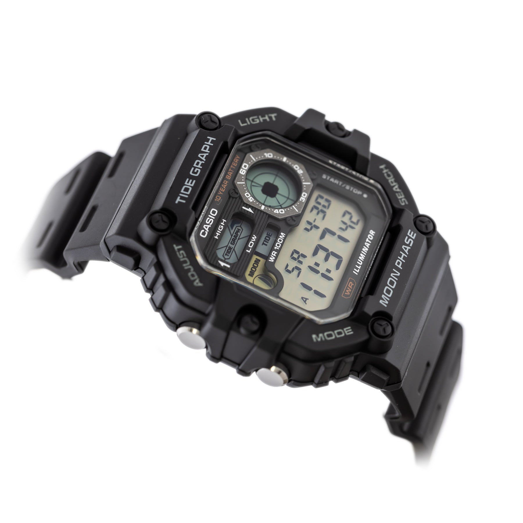 ZEGAREK MĘSKI CASIO Digital Moonphase WS-1700H-1AV + BOX-3