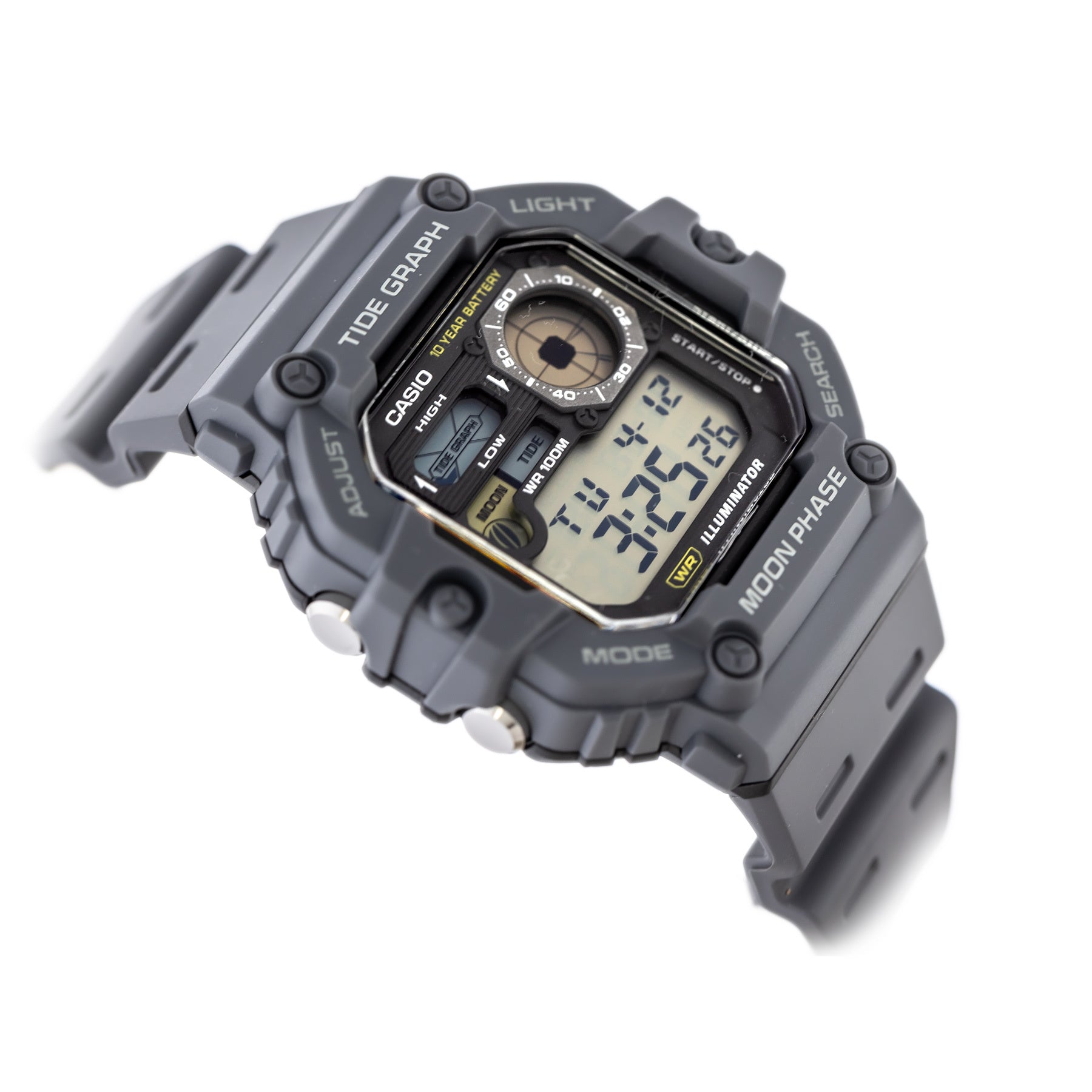 ZEGAREK MĘSKI CASIO Digital Moonphase WS-1700H-8AV + BOX-3
