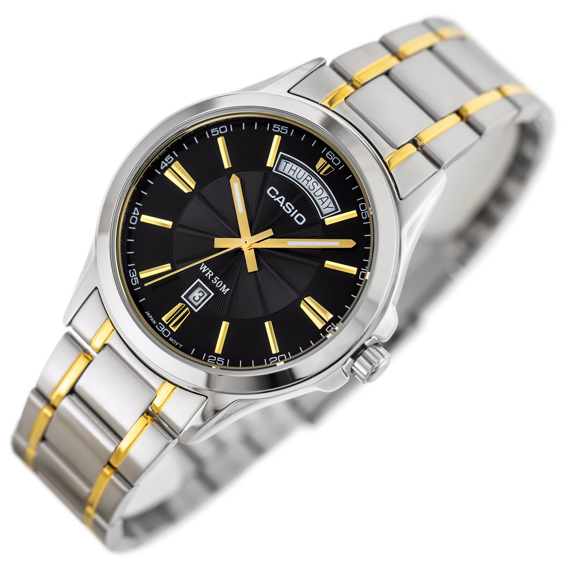 ZEGAREK MĘSKI CASIO MTP-1381G-1A (zd191d) + BOX-2