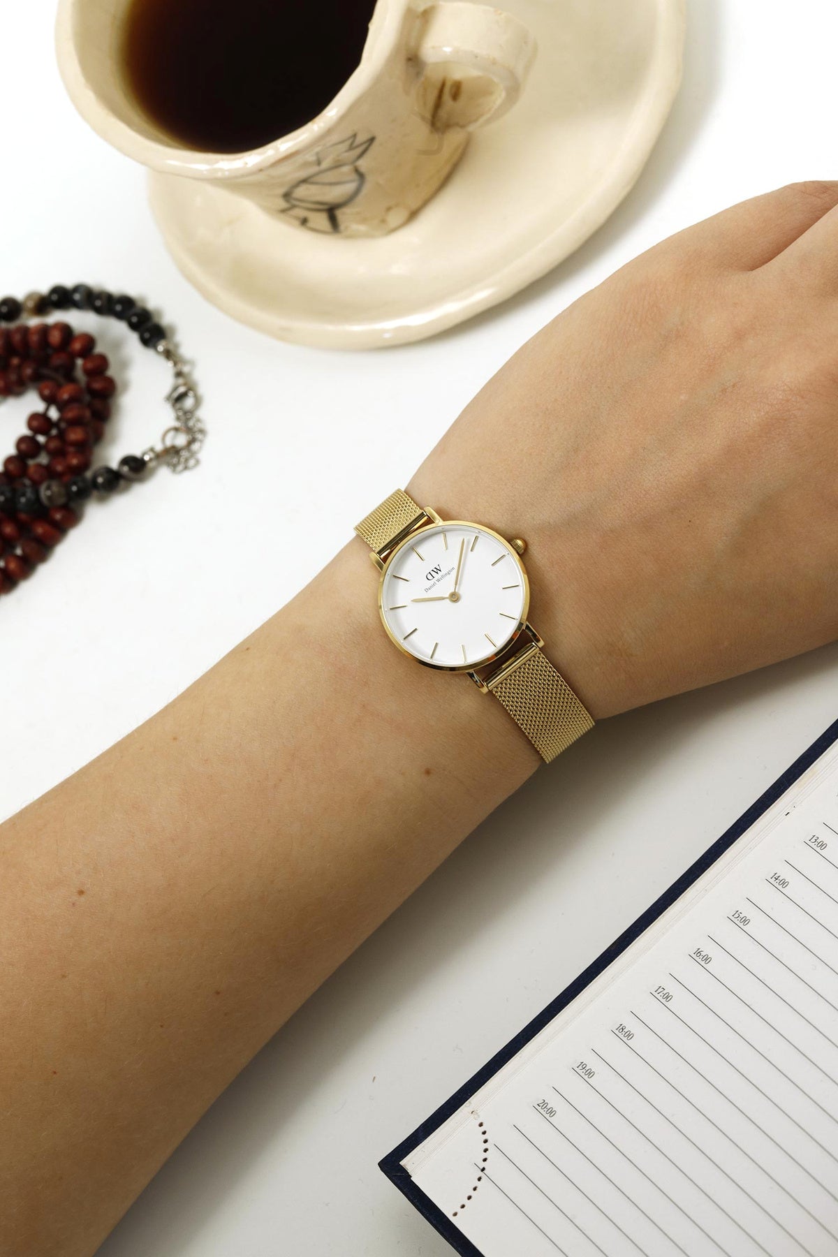ZEGAREK DAMSKI DANIEL WELLINGTON DW00100346 - Petite Evergold 36mm-9