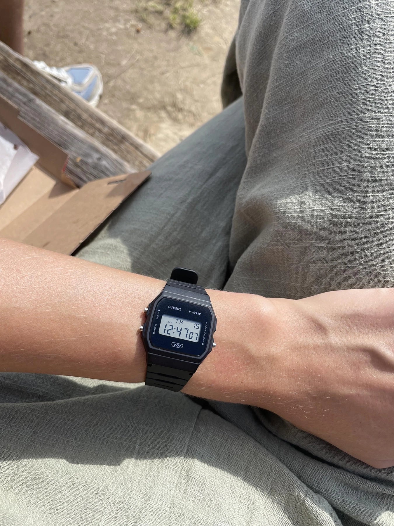 ZEGAREK MĘSKI CASIO F-91WB-1ADF + BOX-5