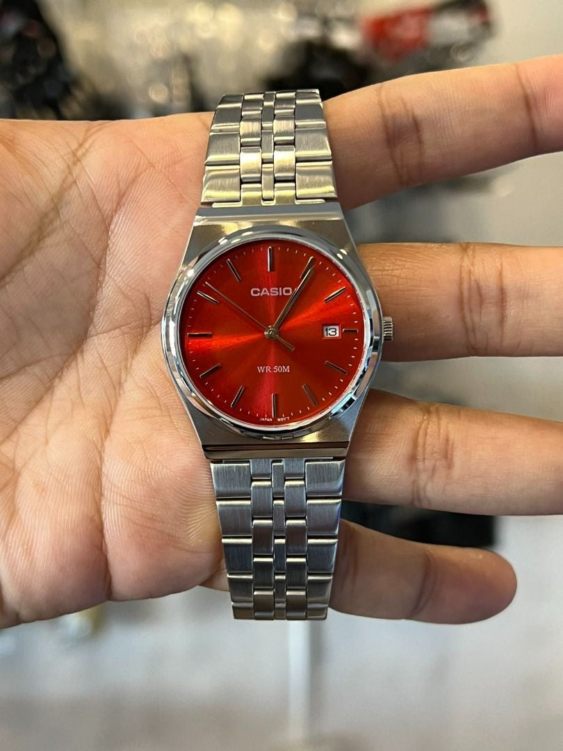 Zegarek Męski Casio MTP-B145D-4A2 + BOX (zd230e)-8