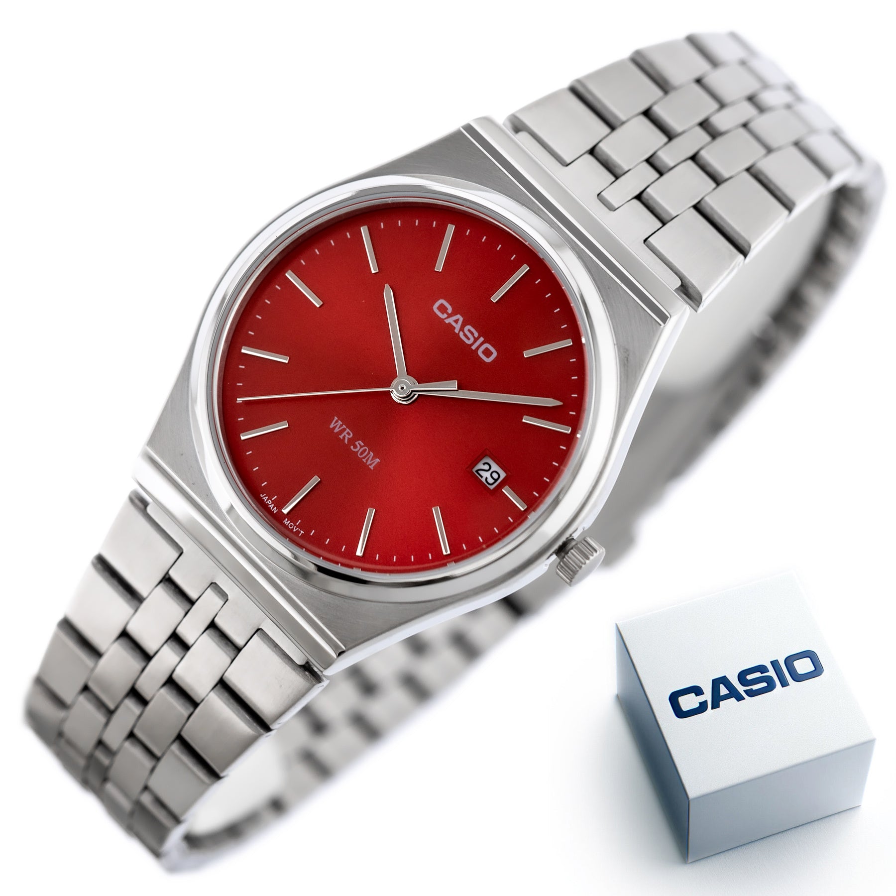 Zegarek Męski Casio MTP-B145D-4A2 + BOX (zd230e)-9