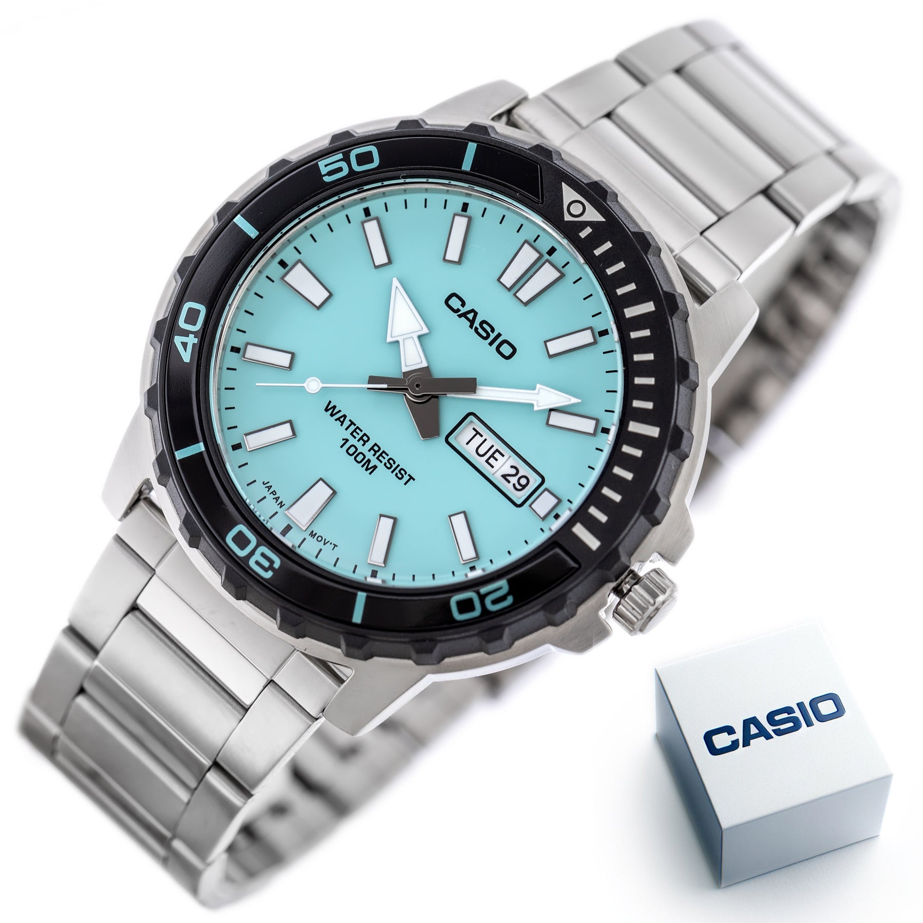 Zegarek Męski Casio MTD-125D-2A2 + BOX WR100-7