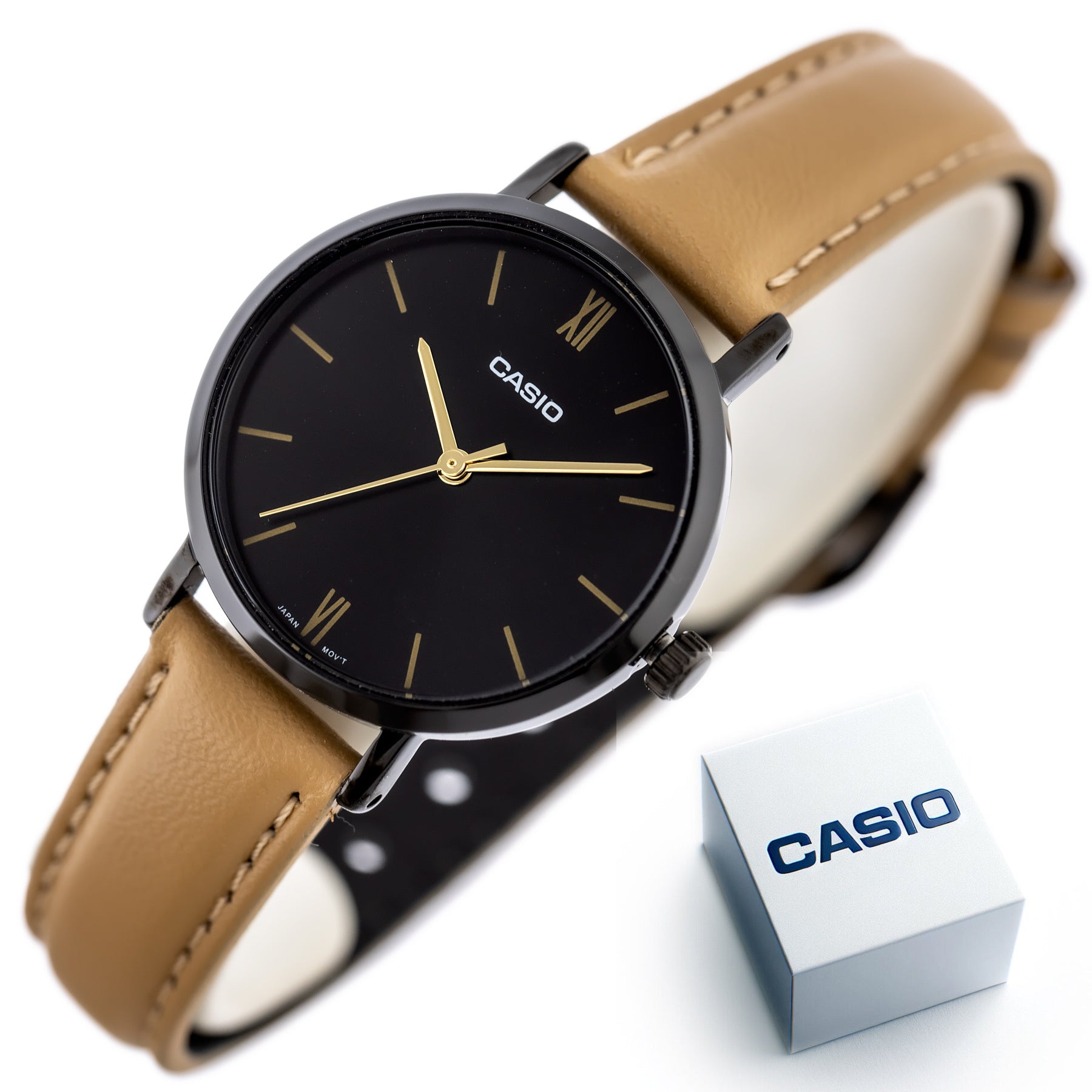 ZEGAREK DAMSKI CASIO LTP-VT02BL-1A KLASYKA + BOX-9