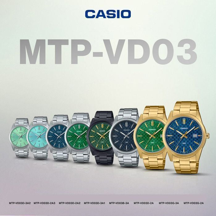 ZEGAREK MĘSKI CASIO MTP-VD03B-3A + BOX-9