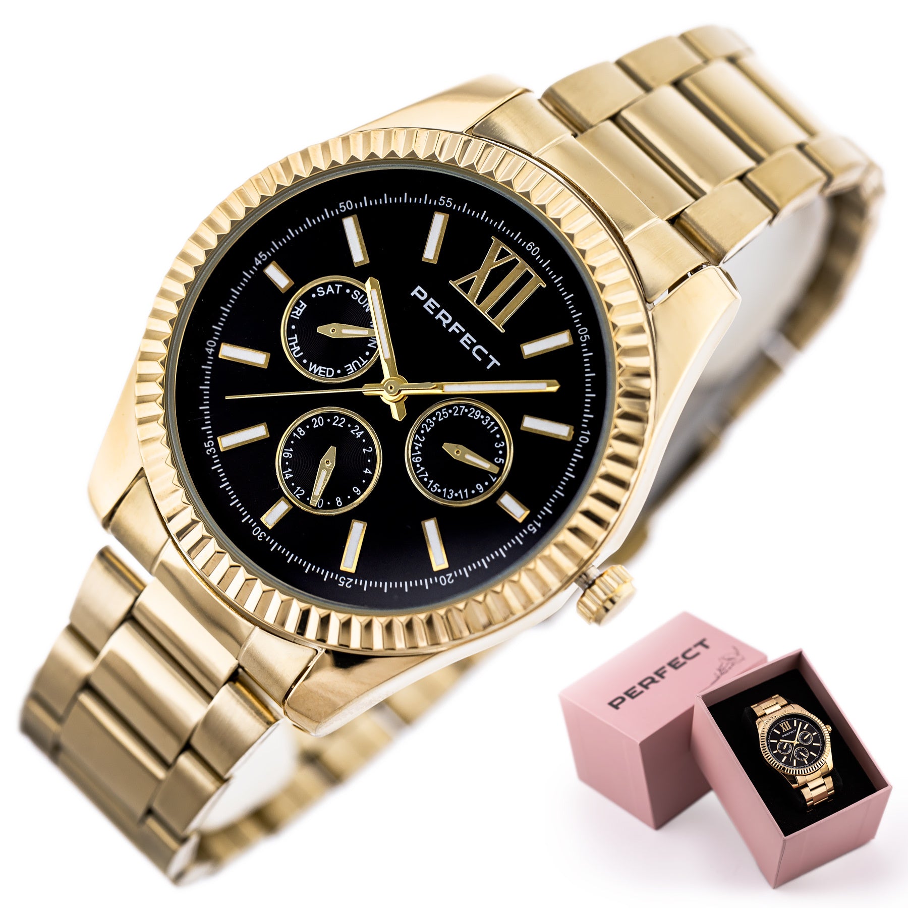 ZEGAREK DAMSKI PERFECT S383-03 (zp546b) + BOX-7