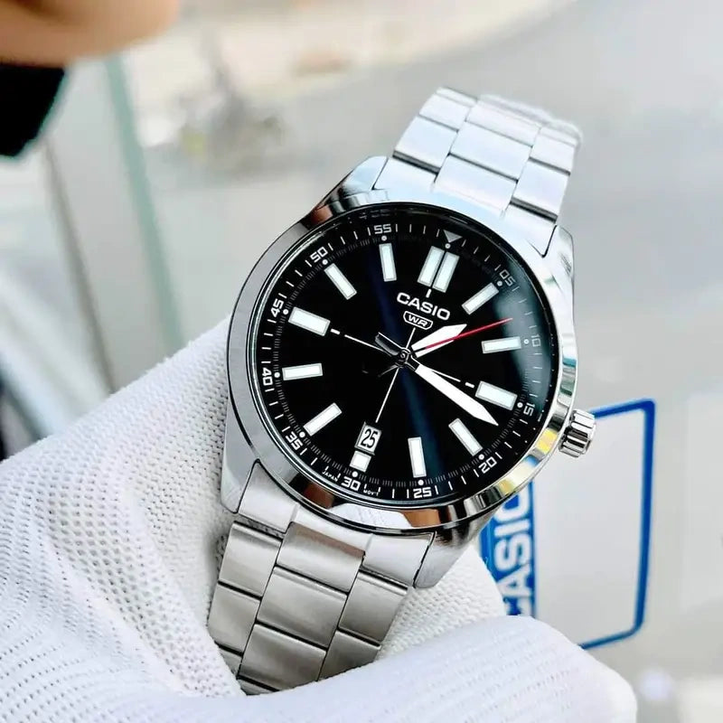 ZEGAREK MĘSKI CASIO MTP-VD02D-1E (zd217b) + BOX-7