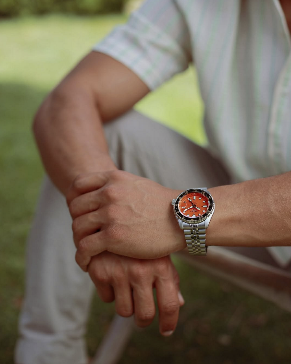 ZEGAREK MĘSKI SEIKO 5 SPORTS SSK005K1 GMT AUTOMAT WR100 + BOX-9
