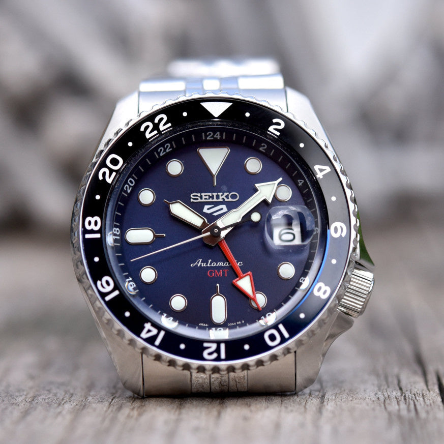 ZEGAREK MĘSKI SEIKO 5 SPORTS SSK003K1 GMT AUTOMAT WR100 + BOX-12