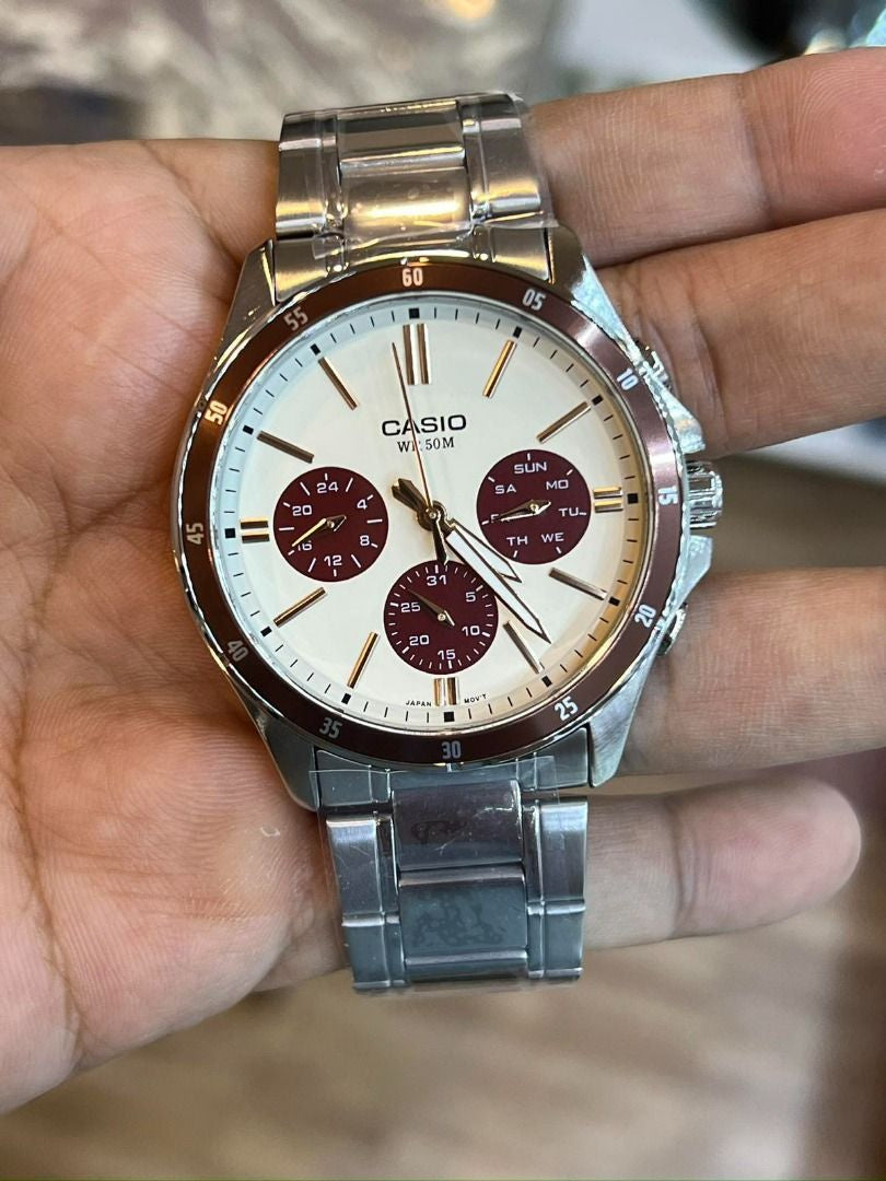 ZEGAREK MĘSKI CASIO MTP-1374D-5A2 (zd063g) + BOX-4