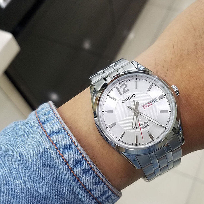 ZEGAREK MĘSKI CASIO MTP-1335D-7A (zd026d) + BOX-5