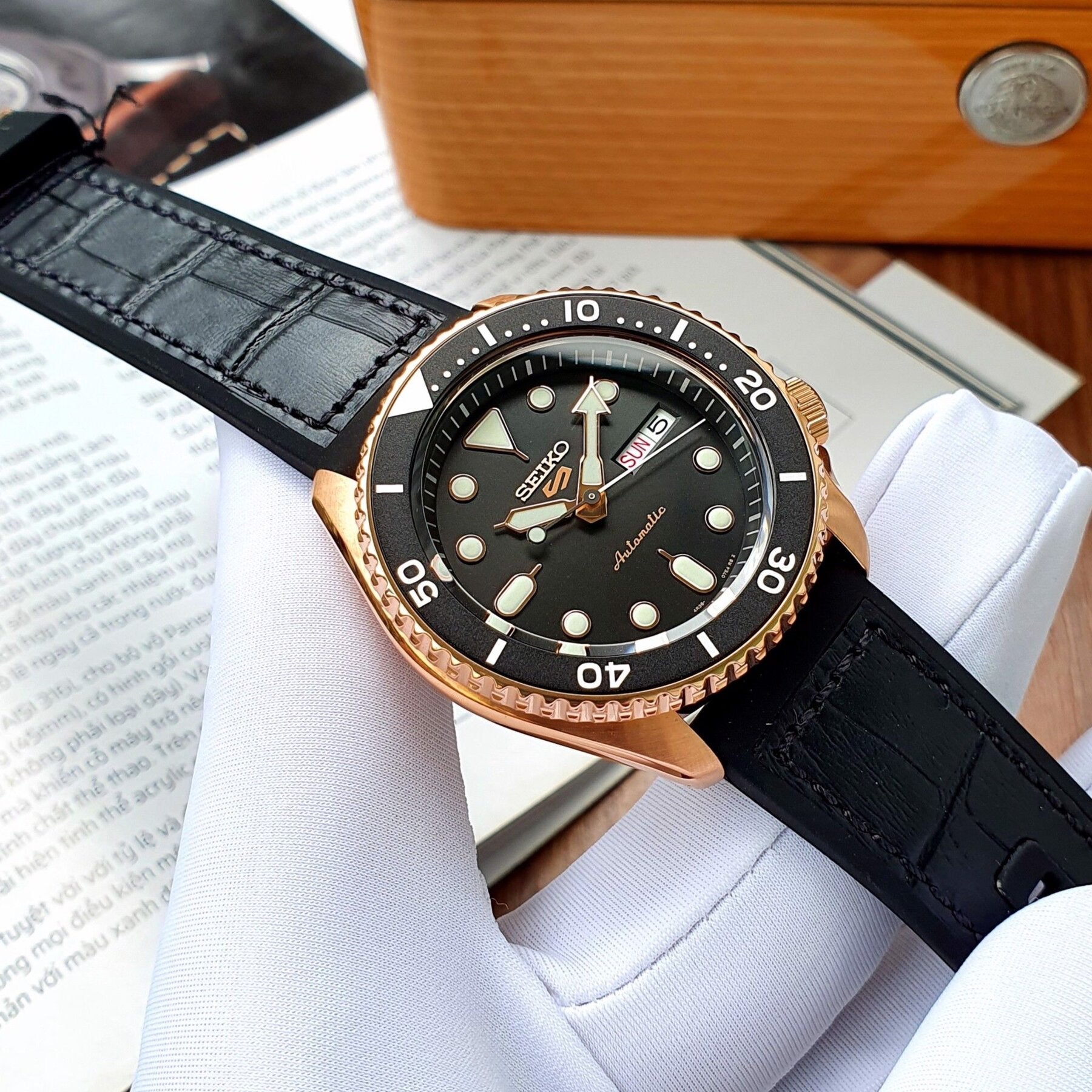ZEGAREK MĘSKI SEIKO SRPD76K1 AUTOMAT + BOX-3