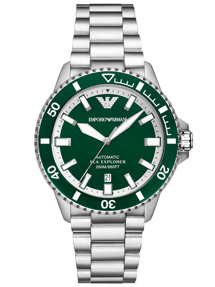 ZEGAREK MĘSKI EMPORIO ARMANI AR60080 Sea Explorer AUTOMATIC (zi110b) + BOX-1