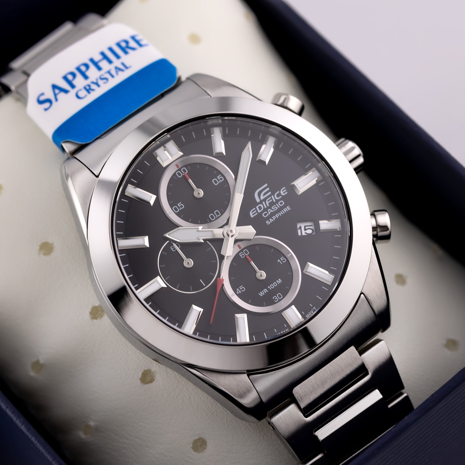 Zegarek Męski Casio EDIFICE Chronograph EFB-710D-1A + BOX-8