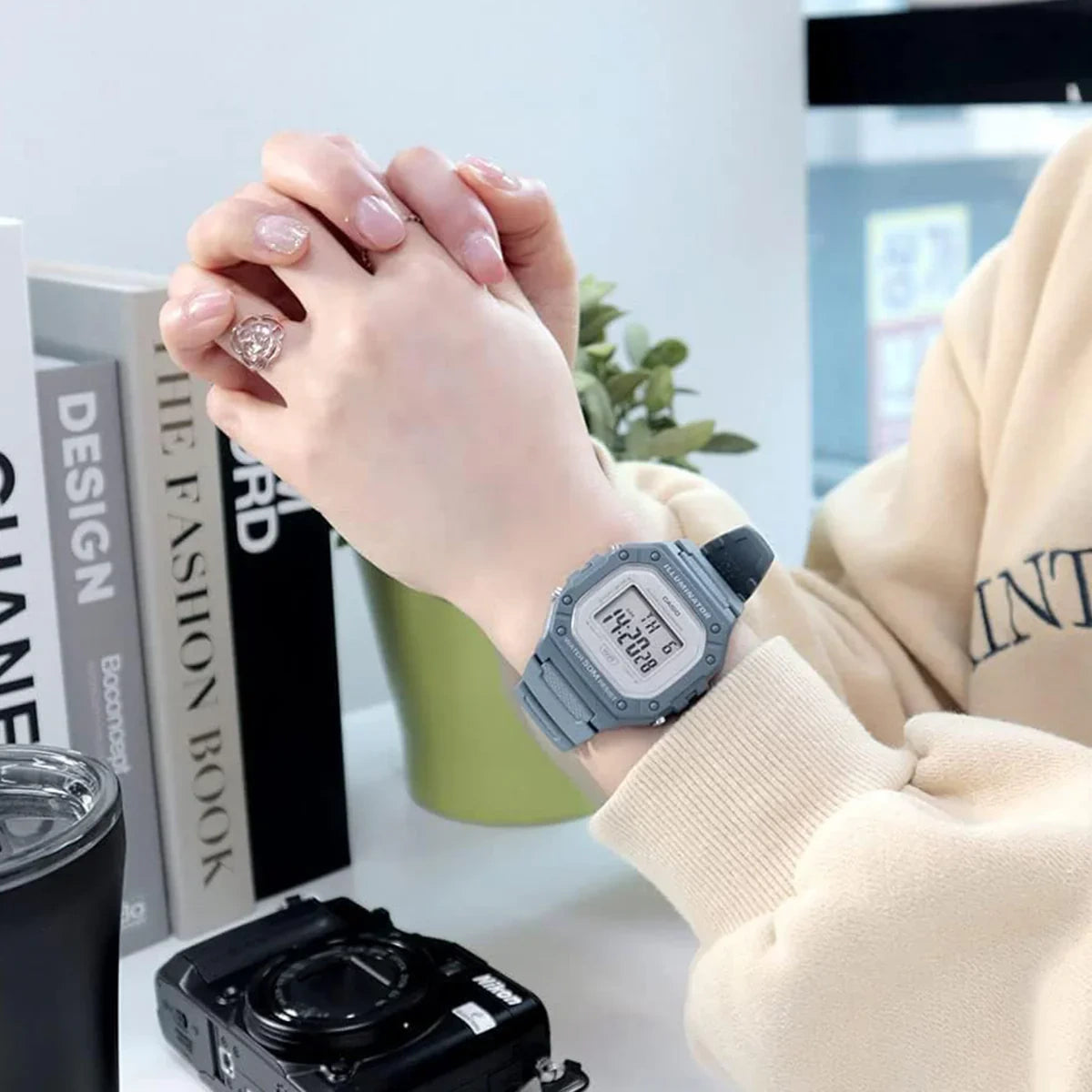Zegarek Męski Casio W-218HC-2AVDF ( zd208g) + BOX-8