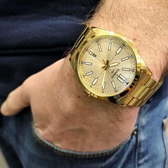 ZEGAREK MĘSKI CASIO MTP-VD02G-9EUDF (zd217d) + BOX-3