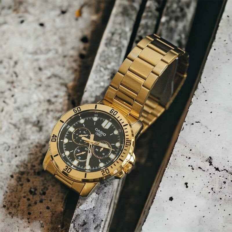 Zegarek Męski Casio MTP-VD300G-1EUDF (zd202d) + BOX-4