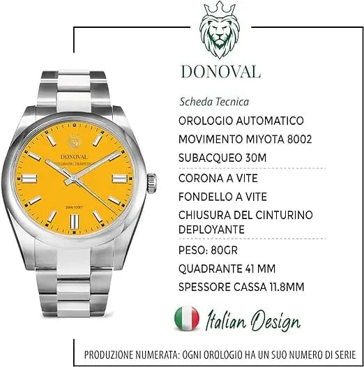 Automatyczny Zegarek Donoval Watches Simpson DL0004 Automatyczny Zegarek Donoval Watches Simpson DL0004 - Lorence 8053841370025