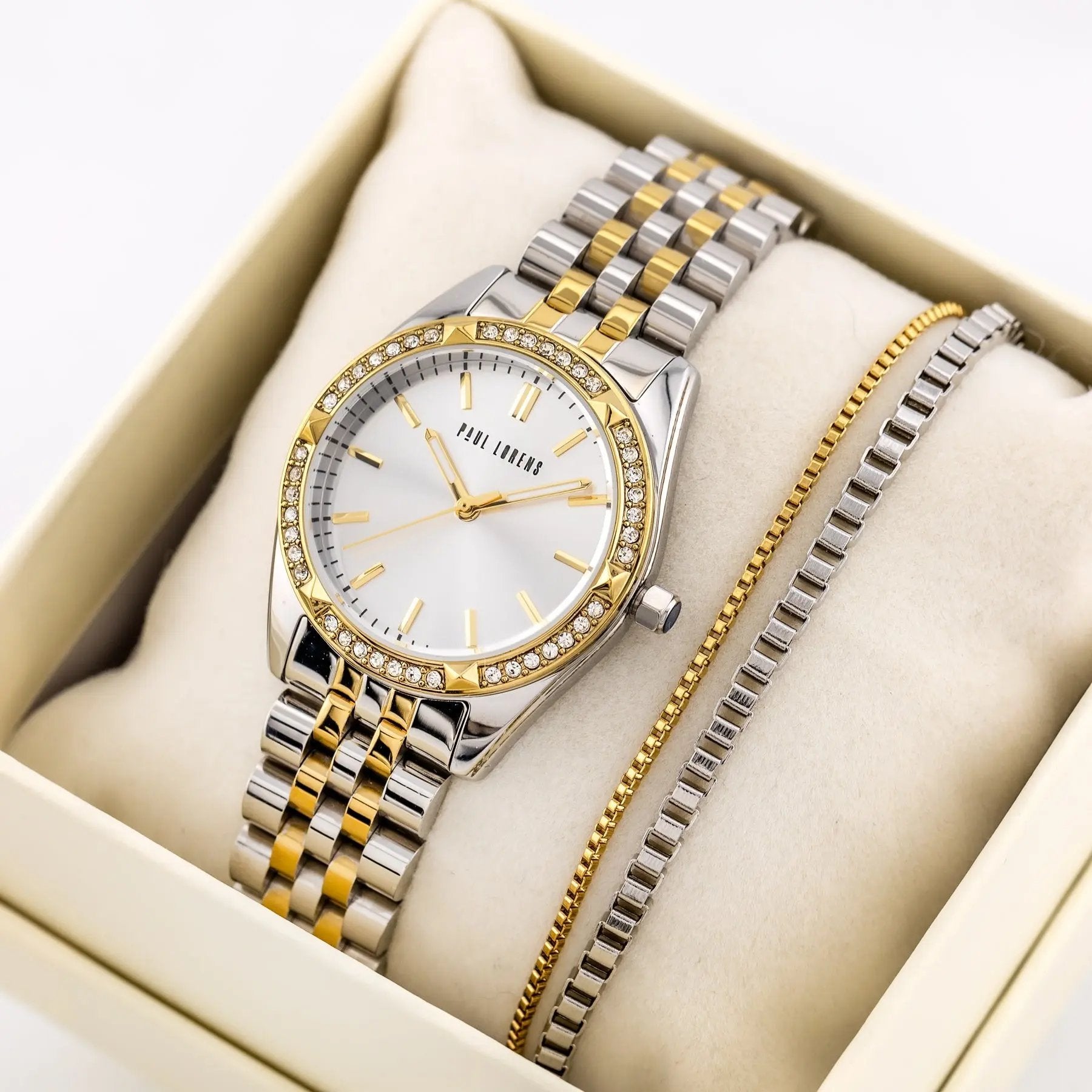 KOMPLET PREZENTOWY DAMSKI PAUL LORENS - Zegarek + bransoletka (zg543e) KOMPLET PREZENTOWY DAMSKI PAUL LORENS Zegarek + bransoletka (zg543e) 5905937209241