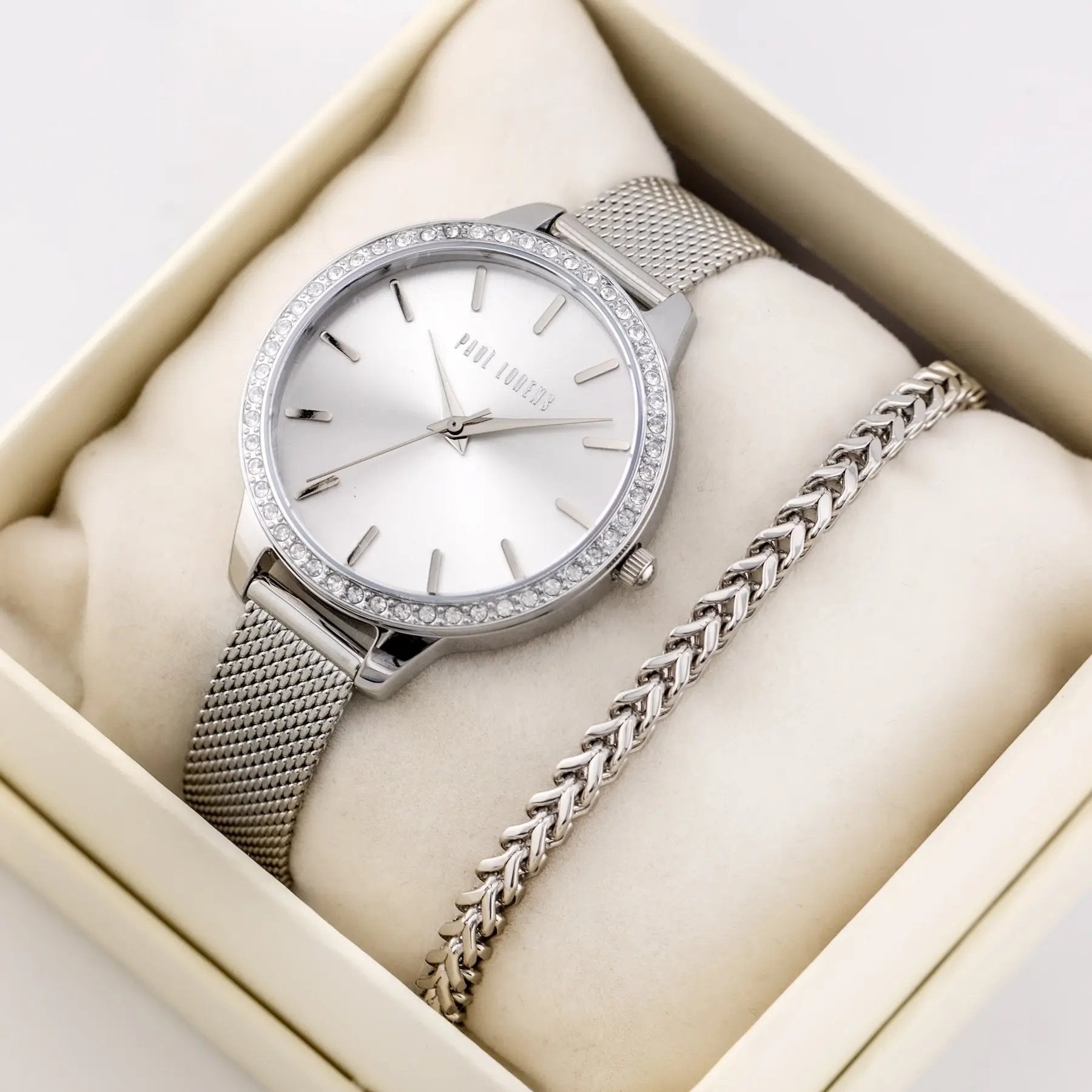 KOMPLET PREZENTOWY DAMSKI PAUL LORENS - Zegarek + bransoletka (zg545f) KOMPLET PREZENTOWY DAMSKI PAUL LORENS Zegarek + bransoletka (zg545f) 5905937209296