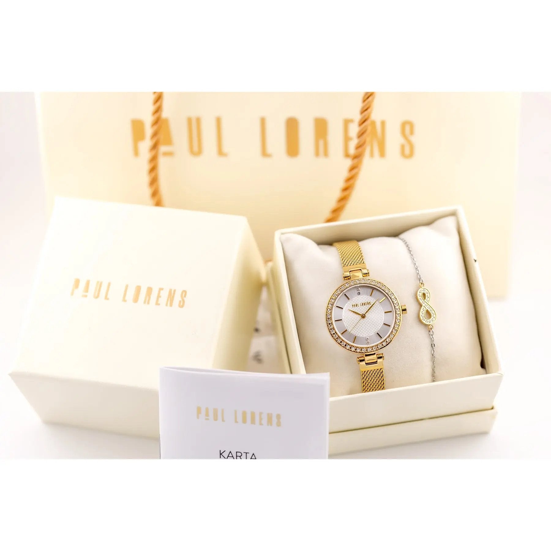 KOMPLET PREZENTOWY DAMSKI PAUL LORENS - Zegarek + bransoletka (zg546e) KOMPLET PREZENTOWY DAMSKI PAUL LORENS Zegarek + bransoletka (zg546e) 5905937209265