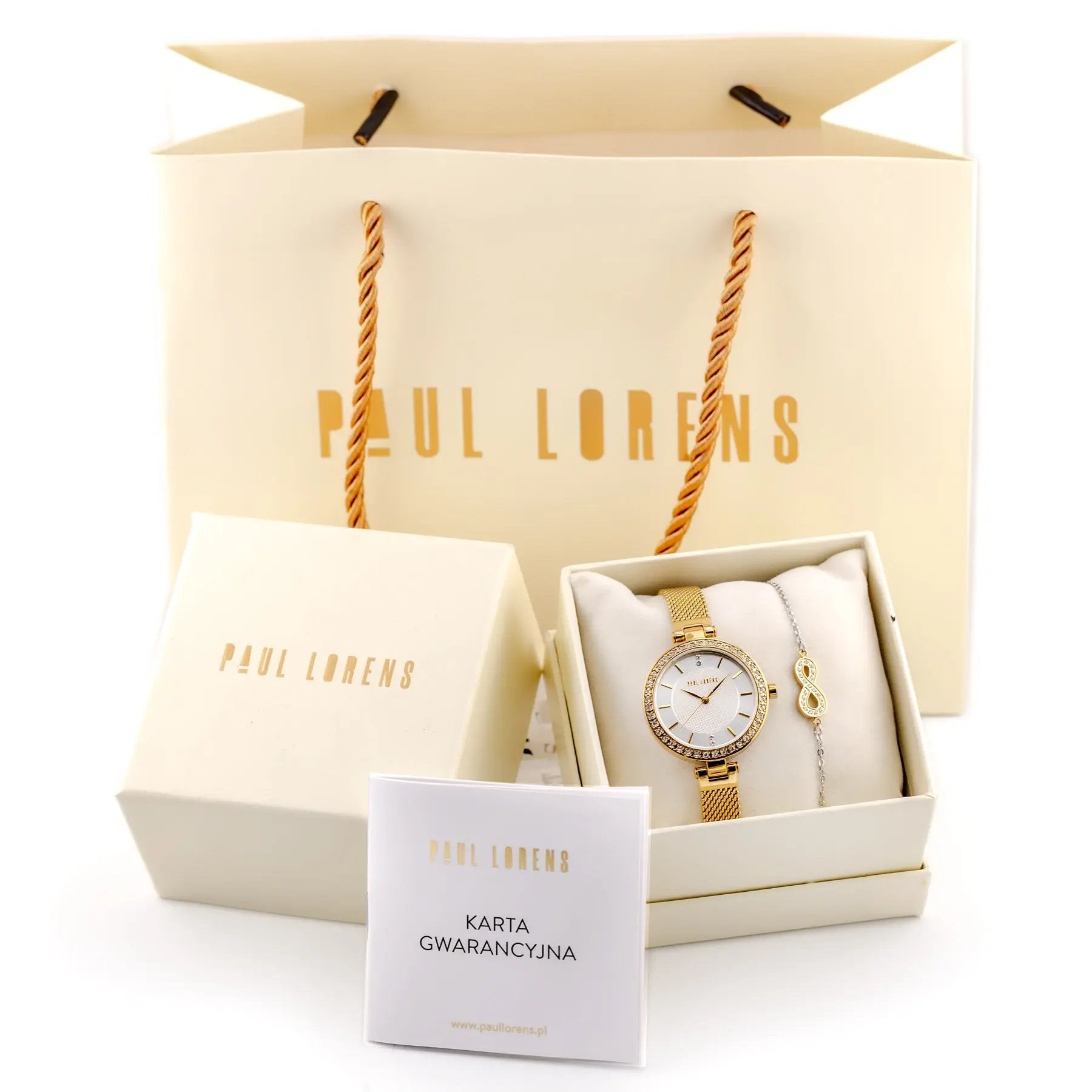 KOMPLET PREZENTOWY DAMSKI PAUL LORENS - Zegarek + bransoletka (zg546e) KOMPLET PREZENTOWY DAMSKI PAUL LORENS Zegarek + bransoletka (zg546e) 5905937209265