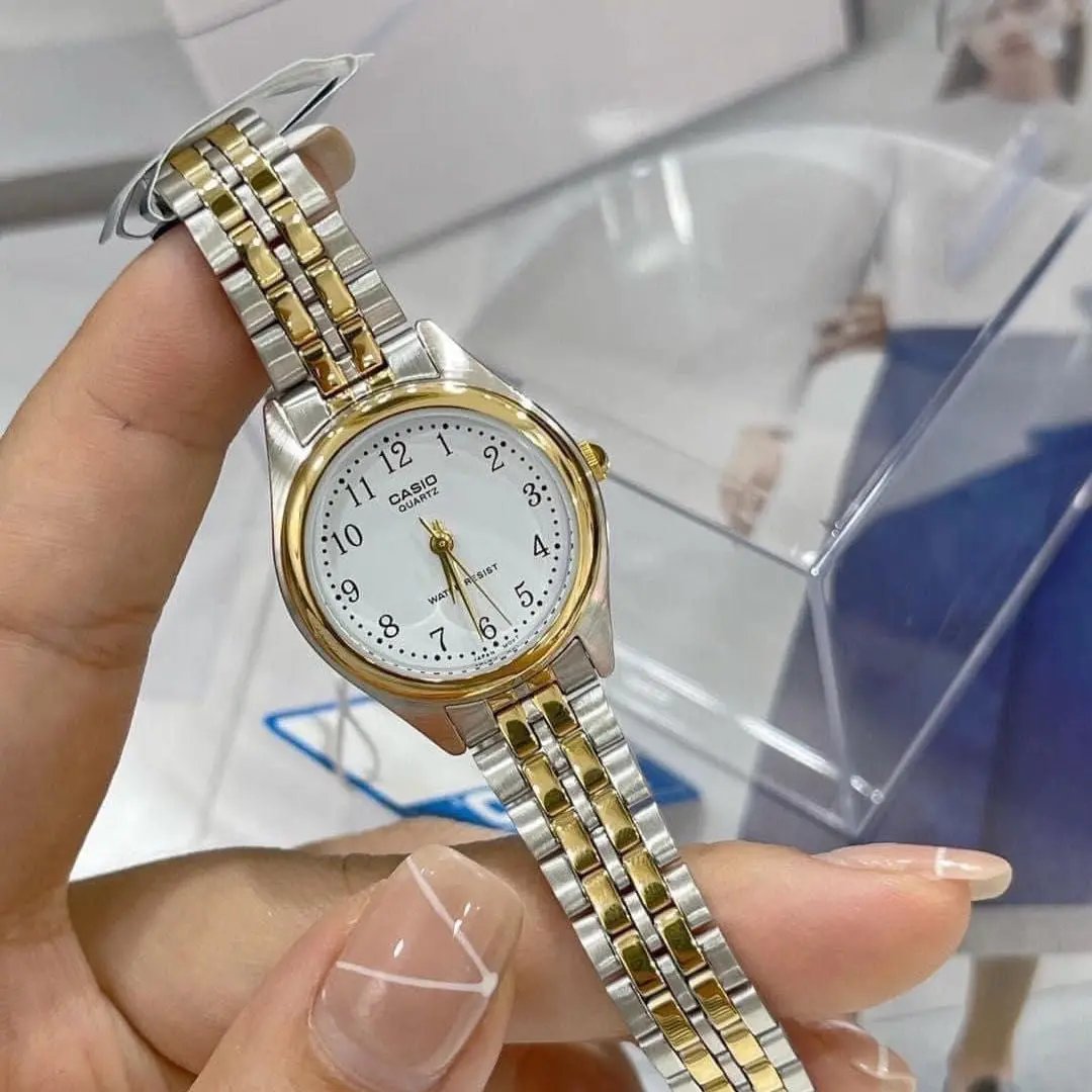 ZEGAREK DAMSKI CASIO LTP-1129G-7B (zd602b) + BOX ZEGAREK DAMSKI CASIO LTP-1129G-7B (zd602b) + BOX - Lorence 4971850655558