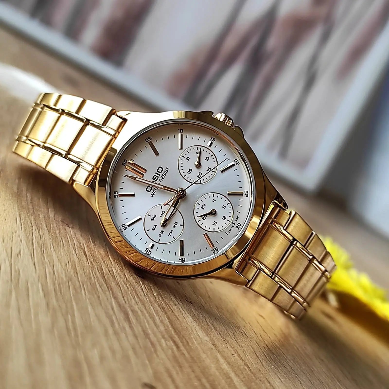 ZEGAREK DAMSKI CASIO LTP-V300G-7A (zd566b) + BOX-9