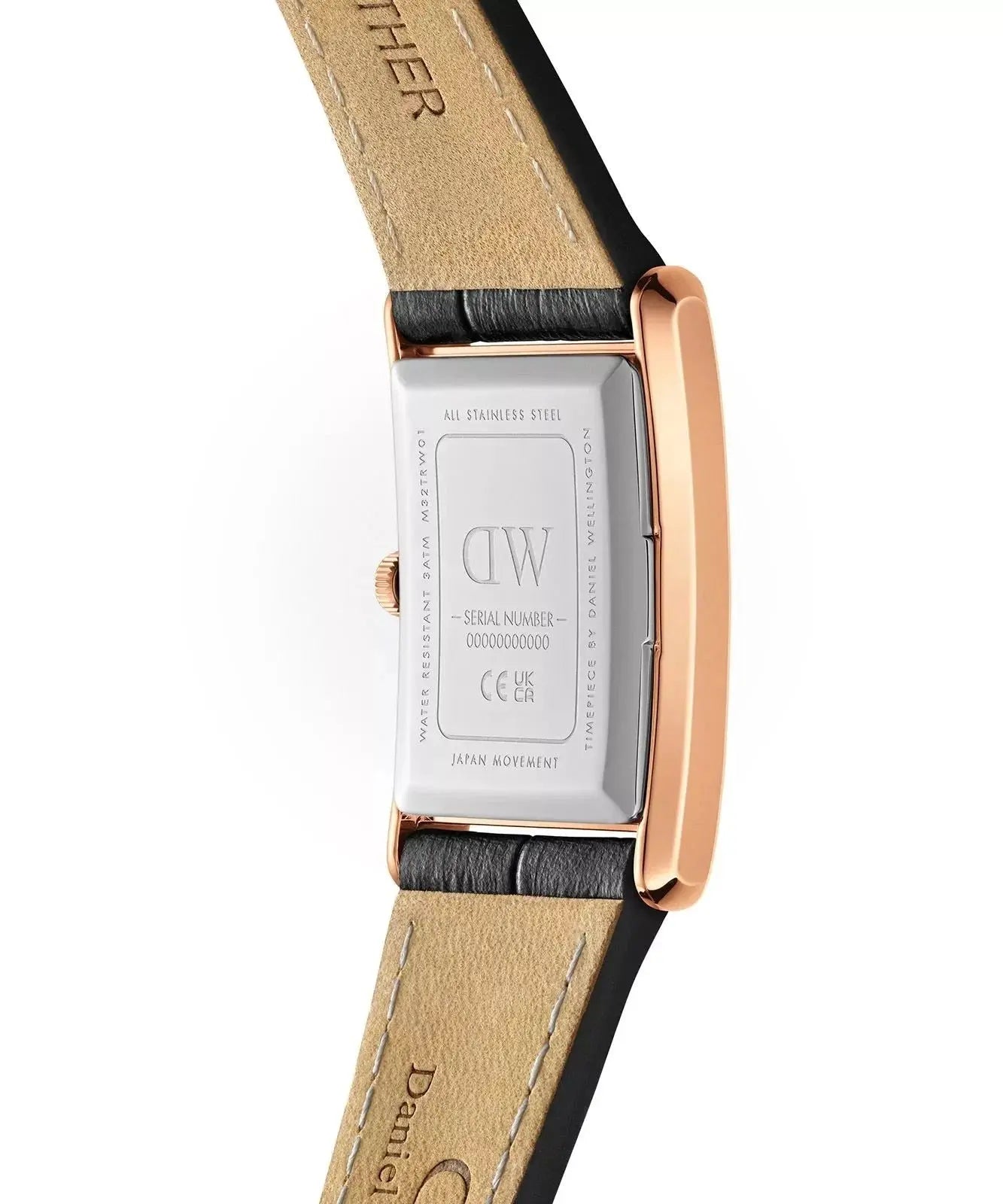 ZEGAREK DAMSKI DANIEL WELLINGTON Bound Black Crocodile Rose Gold 24mm DW00100698 + BOX ZEGAREK DAMSKI DANIEL WELLINGTON Bound Black Crocodile Rose Gold 24mm 7315030055634