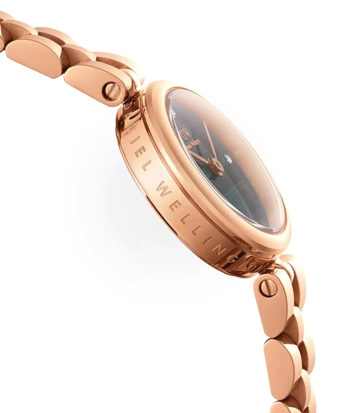 ZEGAREK DAMSKI DANIEL WELLINGTON Elan Lumine Malachite Rose Gold 22mm DW00100721 + BOX (zw522c) ZEGAREK DAMSKI DANIEL WELLINGTON Elan Lumine Malachite Rose Gold 22mm 7315030055863