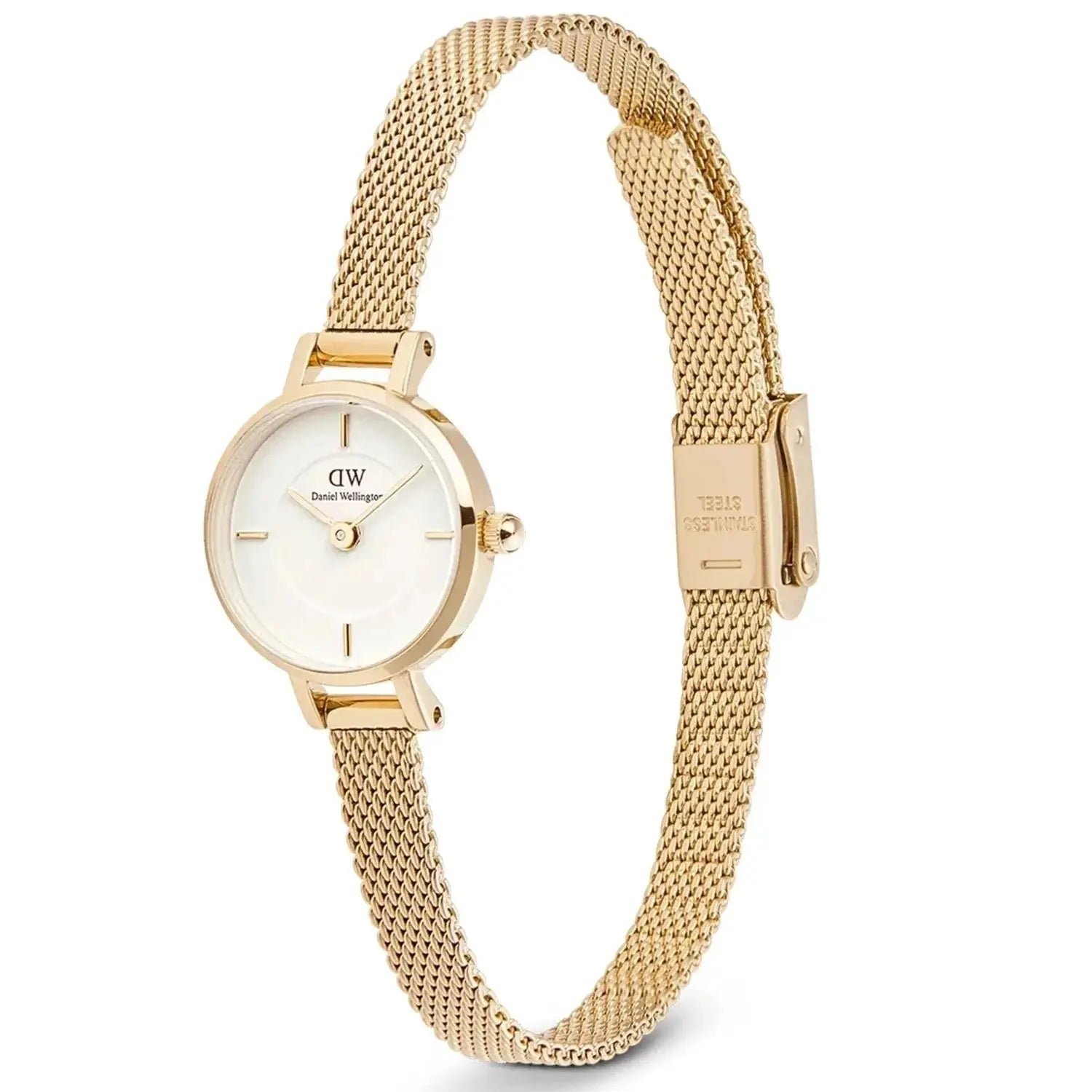 ZEGAREK DAMSKI DANIEL WELLINGTON Petite Mini Gold Stainless Steel 19mm DW00100745 + BOX (zw523b) ZEGAREK DAMSKI DANIEL WELLINGTON Petite Mini Gold Stainless Steel 19mm 7315030061499