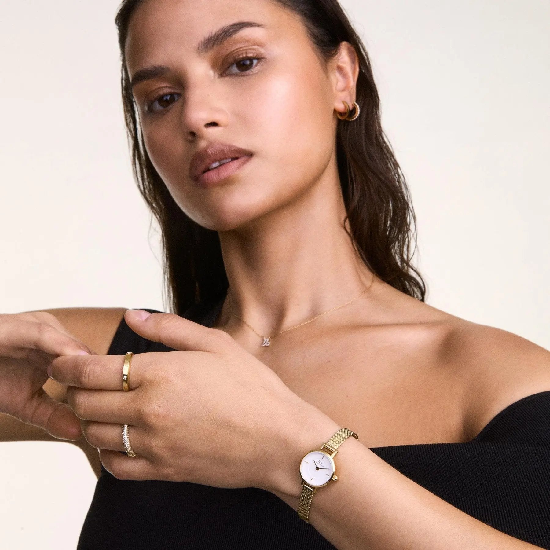 ZEGAREK DAMSKI DANIEL WELLINGTON Petite Mini Gold Stainless Steel 19mm DW00100745 + BOX (zw523b) ZEGAREK DAMSKI DANIEL WELLINGTON Petite Mini Gold Stainless Steel 19mm 7315030061499