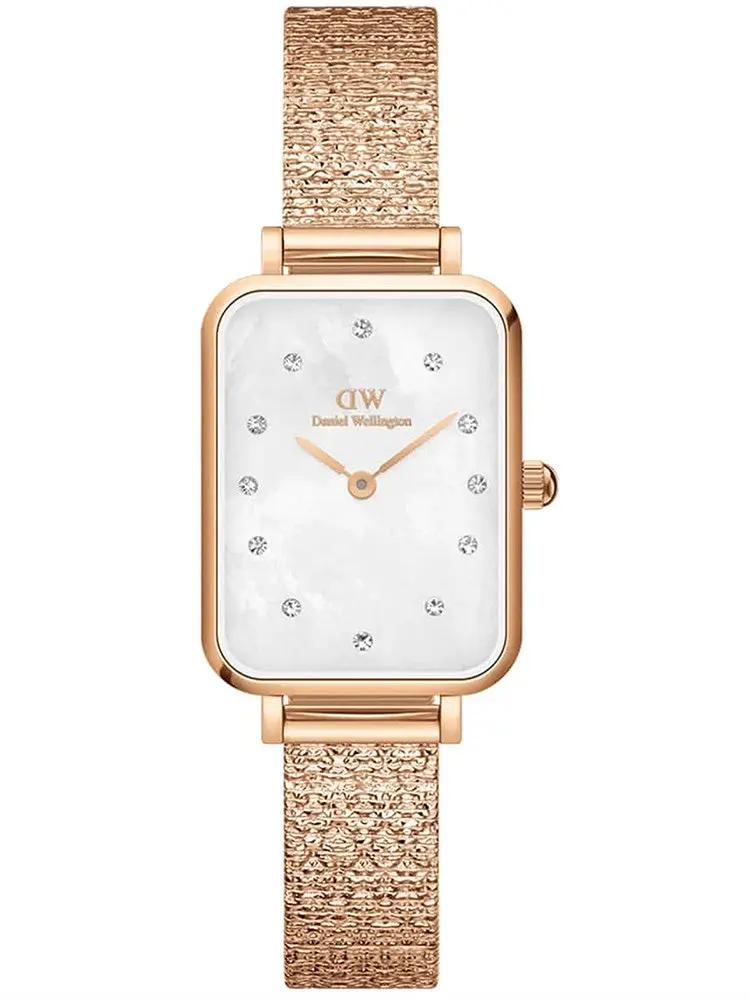ZEGAREK DAMSKI DANIEL WELLINGTON Quadro Lumine Pressed Piano 20mm DW00100578 + BOX (zw519b) ZEGAREK DAMSKI DANIEL WELLINGTON Quadro Lumine Pressed Piano 20mm 7315030040906