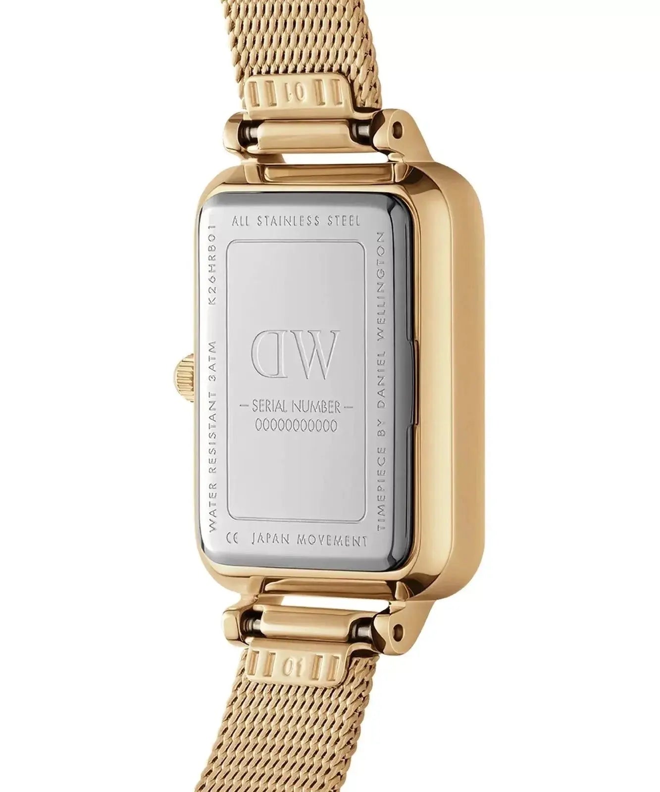 ZEGAREK DAMSKI DANIEL WELLINGTON Quadro Pressed Evergold Emerald 20mm DW00100561+ BOX (zw505m) ZEGAREK DAMSKI DANIEL WELLINGTON Quadro Pressed Evergold Emerald 20mm 7315030040104