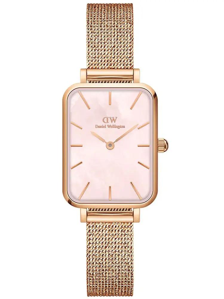 ZEGAREK DAMSKI DANIEL WELLINGTON Quadro Pressed Melrose Pearl 20mm DW00100510 + BOX (zw505o) ZEGAREK DAMSKI DANIEL WELLINGTON Quadro Pressed Melrose Pearl 20mm 7315030030587
