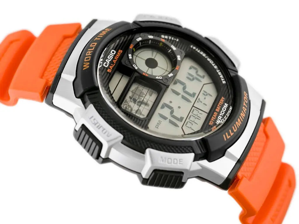 ZEGAREK MĘSKI CASIO AE-1000W 4BV (zd073d) - WORLD TIME + BOX-3