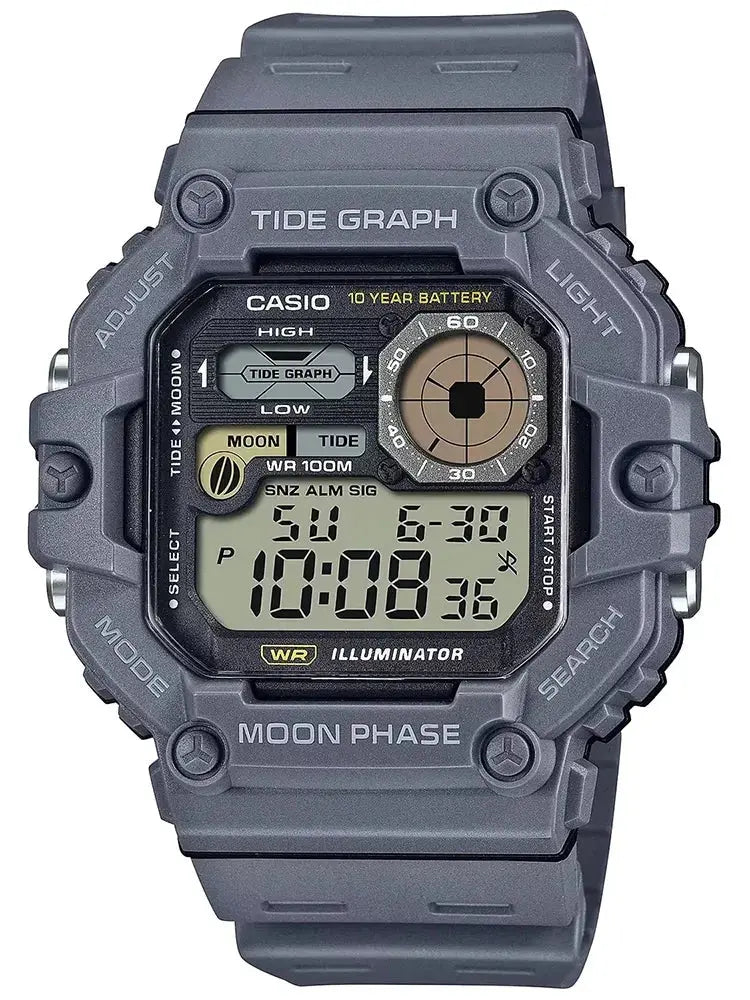 ZEGAREK MĘSKI CASIO Digital Moonphase WS-1700H-8AV + BOX ZEGAREK MĘSKI CASIO Digital Moonphase WS-1700H-8AV + BOX - Lorence 4549526365355