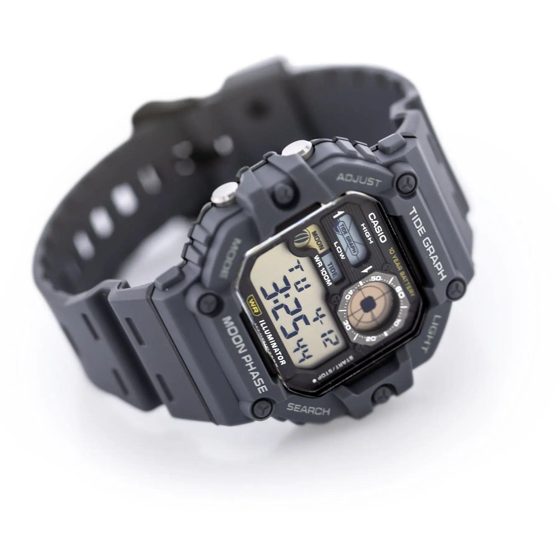 ZEGAREK MĘSKI CASIO Digital Moonphase WS-1700H-8AV + BOX ZEGAREK MĘSKI CASIO Digital Moonphase WS-1700H-8AV + BOX - Lorence 4549526365355