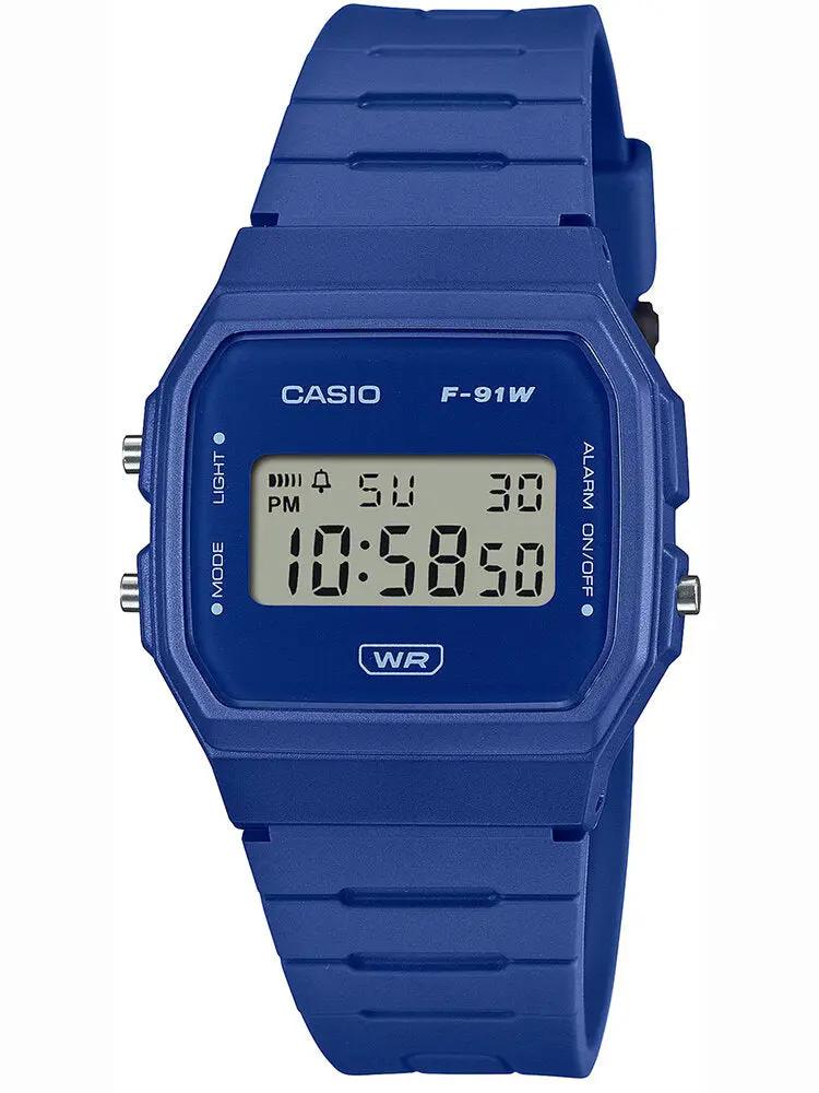 ZEGAREK MĘSKI CASIO F-91WB-2A1DF + BOX ZEGAREK MĘSKI CASIO F-91WB-2A1DF + BOX - Lorence 45449526378379