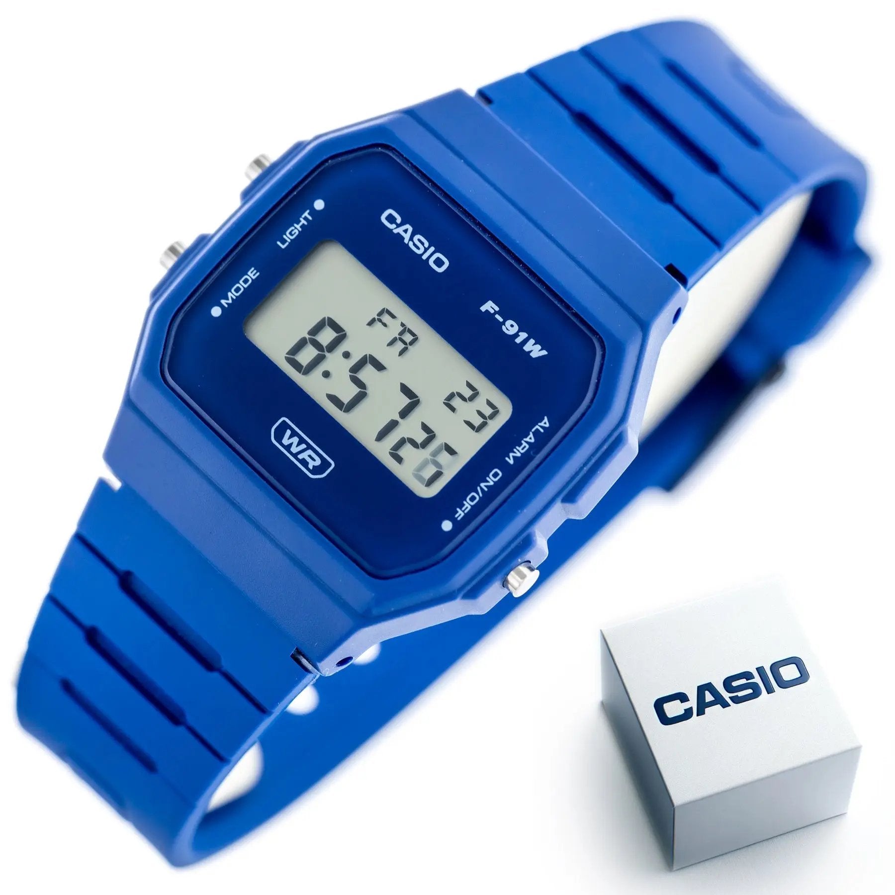 ZEGAREK MĘSKI CASIO F-91WB-2A1DF + BOX ZEGAREK MĘSKI CASIO F-91WB-2A1DF + BOX - Lorence 45449526378379