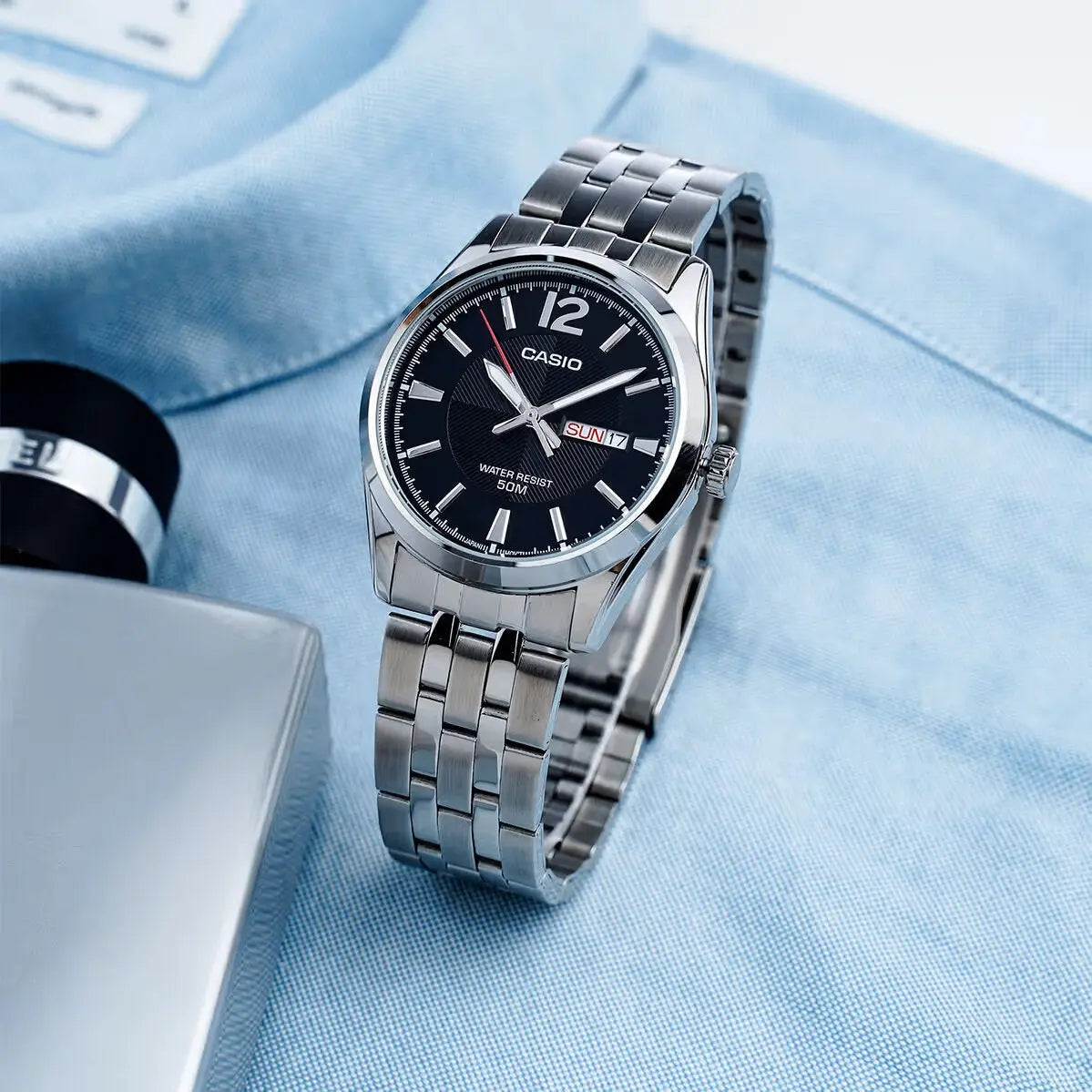 ZEGAREK MĘSKI CASIO MTP-1335D 1AV (zd026a) + BOX-7