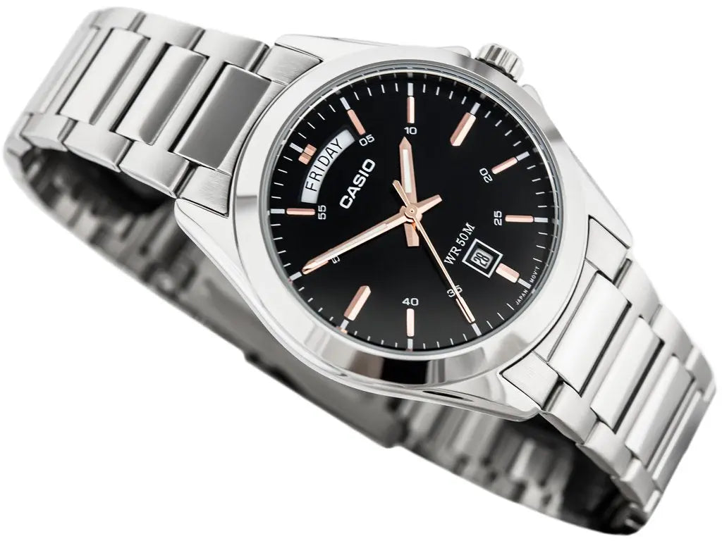 ZEGAREK MĘSKI CASIO MTP-1370D-1A2V (zd025a) + BOX-3